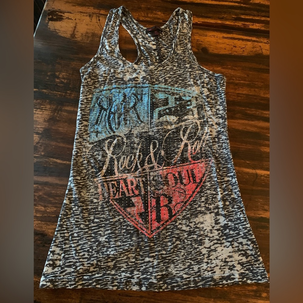 Rock and Roll Cowgirl Tank size medium